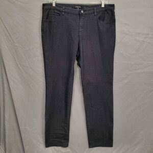 ETCETERA size 10 BLACK SLIM LEG JEAN PANTS